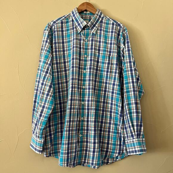 Peter Miller Men's 100% Cotton Plaid Button Down Shirt - Size XL - Picture 2 of 6